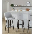 thumbnail image 5 of LumiSource Hannah 30" Fixed-Height Barstool - Set of 2, 5 of 10