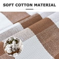 thumbnail image 3 of Brisasol Outdoor Rugs 3x5 Coffee and White Buffalo Plaid Checkered Rug Washable Front Door Mat Layered Door Mat for Porch Entryway Patio, 3 of 8