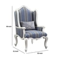 thumbnail image 5 of Chair with Wingback and Resin Queen Anne Legs, Blue, 5 of 5