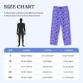 thumbnail image 4 of Sikiie Purple Snowflake Elegance Pajama Pants Men, PJ Bottoms, Sleep & Lounge Pants-Medium, 4 of 6
