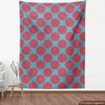 thumbnail image 4 of Ambesonne Vintage Fabric by the Yard Upholstery, Circles Dots Triangles Art, 2 Yards, Dark Seafoam Magenta, 4 of 5