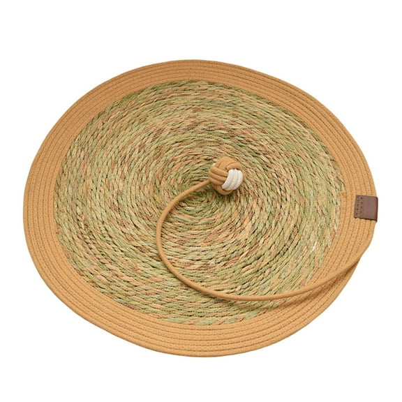 YfiDSJFGJ Cat Scratching Mat | Sisal Scratcher Pad for Cats | Large, Reversible Scratch Mat to Prevent Furniture Damage | for Indoor Cats, Kittens, and Pet Owners(Brown)