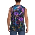 thumbnail image 4 of Balery Starry Night Iris Field Camisetas sin mangas para hombre, absorbe la humedad y protege contra el mal olor.-3X-Large, 4 of 7