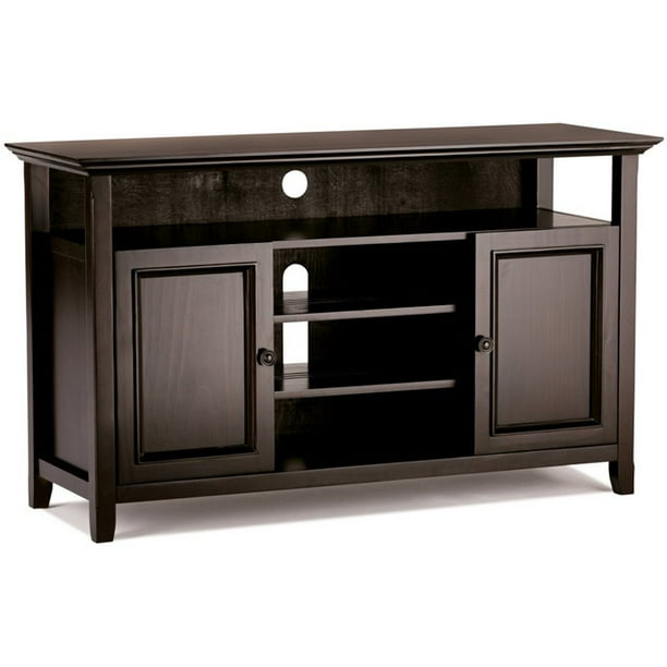 Simpli Home Amherst Transitional Solid Wood 54" TV Stand ...