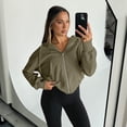 thumbnail image 3 of SUNBS Drawstring Zip Up Hoodies for Women Fall Sweatshirts Jackets Casual Comfy Tops Outfits Clothes with Pocket, 3 of 6