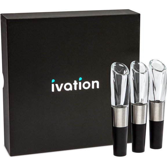 Ivation Electric WIne Aerator 3-Pack With Gift Box
