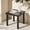 Black-side table, variant on Fnova Outdoor Side Table, Small Patio Table with Tempered Glass Top, Heavy Duty Metal Frame, 220 LBS Weight Capacity, Modern Accent Table for Patio Balcony Garden Poolside