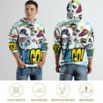 thumbnail image 3 of Teen Titans Go Hoodie 3D Print Pullover Hooded Long Sleeve Sweatshirts Tops Blouse with Pocket for Mens Womens, 3 of 7
