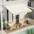 thumbnail image 2 of Outsunny 10' x 8' Electric Retractable Awning w/ Remote Controller, Cream White, 2 of 10