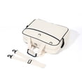 thumbnail image 3 of 2025 New Korean Fashion Large Capacity Tennis & Squash Racket Bag for Women - Holds 2-3 Rackets, Versatile Shoulder/Crossbody Straps, Durable Material, Compact & Portable - Ivory White with Blue Trim, 3 of 5