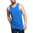 thumbnail image 6 of G-Style USA Men's Straight Hem Long Length Tank Top TT60 - Royal Blue - 3X-Large, 6 of 7