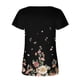 thumbnail image 4 of Fiudx Liquidación de Ofertas Flash Blusa Holgada de Manga Corta con Cuello Redondo Informal Estampada a La Moda para Mujer, 4 of 5