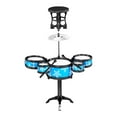 thumbnail image 1 of Simulación de conjuntos de batería que tocan kits de batería rítmica con baquetas Jazz Drum Musical Azul Con Silla, 1 of 8