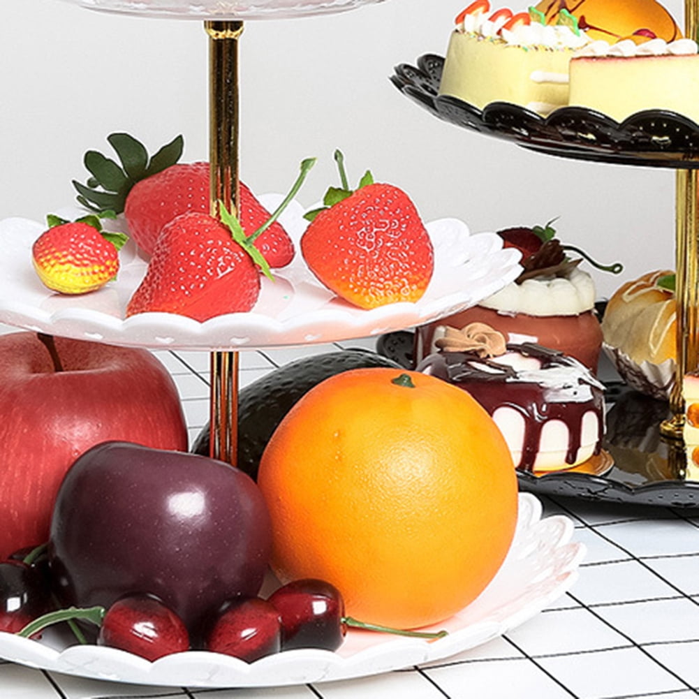 3 Layer Cake Plate Holder Stand Home Festival Party Dessert Storage Rack HB 3 Layer Cake Plate Holder Stand Home Festival Party Dessert Storage Rack HB
