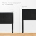 thumbnail image 4 of Headboard, Queen Size, Wood, Black, Modern Contemporary Urban Design, Bedroom Master Guest Suite, 4 of 9