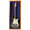 Blue Felt, variant on PENNZONI Electric Guitar Display Case, Clear Acrylic & Hardwood Cabinet, Natural Oak w/ White Felt