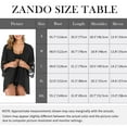 thumbnail image 2 of Zando Floral Kimono Cardigans for Women Loose Open Front Kimono Swimsuit Cover Ups for Women Casual Beach Cover Up Women Black L, 2 of 5