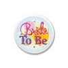 Pack of 6 “Bride to Be” Flashing Wedding Shower Bachelorette Party Buttons 2.5"