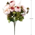 thumbnail image 3 of Ezflowery 1 Pack Artificial Peony Silk Flowers Arrangement Bouquet for Wedding Centerpiece Room Party Home Decoration, Elegant Vintage, Perfect for Spring, Summer and Occasions (1, Peach), 3 of 8