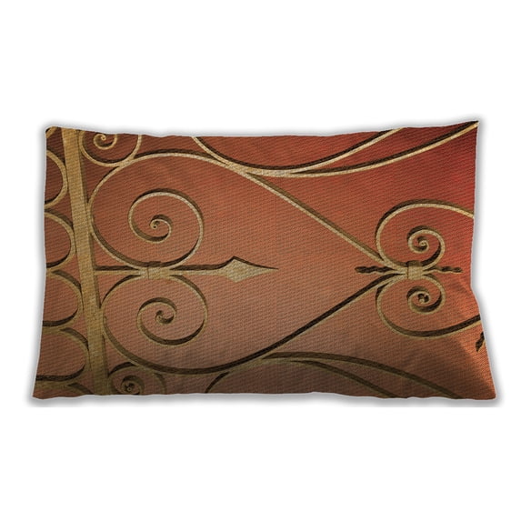 Ahgly Company Outdoor Rectangular Contemporary Lumbar Throw Pillow, 13 inch by 19 inch
