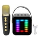 thumbnail image 1 of Mini Karaoke Machine Set RGB Pickup Light Digital Processing Chip Handheld Portable Bluetooth Speaker with Microphone Black, 1 of 5