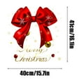 thumbnail image 3 of Christmas Window Stickers, Holiday Decorations, Large Red Bow Merry Christmas Glass Decals for Shopping Mall Store Front, Self-Adhesive PVC Snowflake Design, 3 of 7