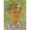 thumbnail image 2 of Emile Claus 12x14 Gold Ornate Wood Frame and Double Matted Museum Art Print Titled - Blonde Girl, 2 of 4
