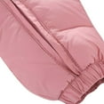 thumbnail image 7 of Baby Snowsuit Ski Suit Down Jacket Zipper Hooded Long Sleeve Jumpsuit with Gloves Quilted Infant Winter Outerwear, Pink, 0-5 Months, 7 of 7