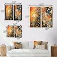 thumbnail image 4 of Designart "Amber Tinged Circular Dot Aboriginal Art I" Transitional Framed Wall Art Set Of 2 - Abstract Yellow Frame Gallery Set For Office Decor, 4 of 6
