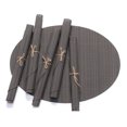 thumbnail image 3 of CSChome Bamboo Pattern Placemats Bamboo Pattern Oval Placemats Heat Resistant Waterproof Table Mats, 3 of 7