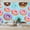 Color 3, variant on Wallpaper Colorful Donuts Sprinkles Blue Peel and Stick Wall Murals 100"H x 144"W Removable PVC Wall Paper Self-Adhesive Wall Paintings Art Decor for Bedroom Living Room
