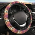 thumbnail image 5 of Vsdgher Not All Who Wander Are Lost Pattern Elastic Car Steering Wheel Cover,Car Wheel Cover Protector Car Accessory for Steering Wheel with a Diameter of 14.5"-15", 5 of 6