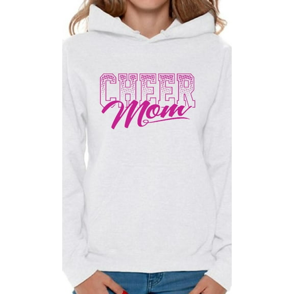 Awkward Styles Women's Cheer Mom Cool Sporty Graphic Hoodie Tops Mother's Day Gift
