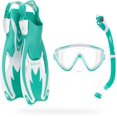 thumbnail image 1 of Set de snorkel Cressi Tinetto Rocks Dry S/M verde aqua, 1 of 4