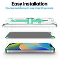 thumbnail image 2 of Power Theory Privacy Screen Protector for iPhone 14, iPhone 13, iPhone 13 Pro Tempered Glass Anti Spy protection with Easy Install Tray, 2 of 5