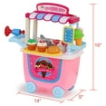 Ice Cream Pretend Toys Set for Kids Boys Girls 31pcs Food Truck Ice