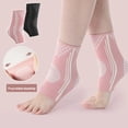 thumbnail image 2 of Sportteer Ankle Support Sleeve Compression Ankle Brace Soft Ankle Brace Injury Support: 1 Pair High Elasticity Highly Supportive Compression Ankle Sleeve for Stabilizer, 2 of 8