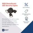 thumbnail image 5 of Lithonia Lighting Hgx Led 3Rh Alo Sww2 120 Pe Contractor Select Hgx Triple Light 7-3/4", 5 of 7