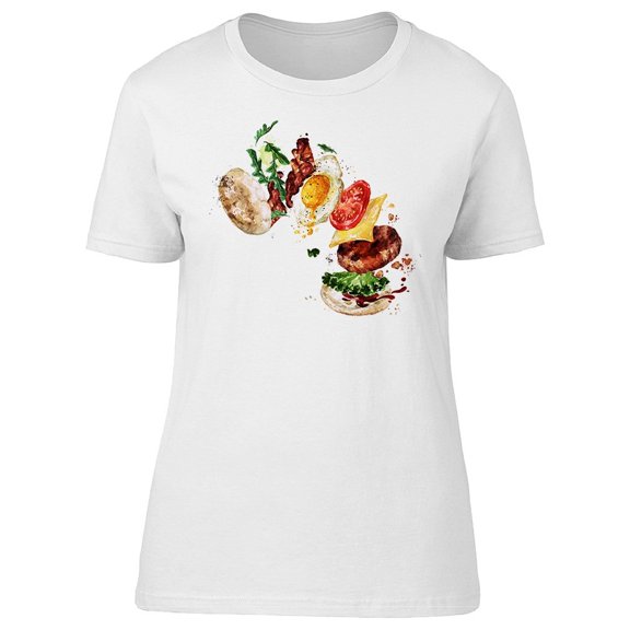 Breakfast Burger Flying Tee Men's -Image by Shutterstock