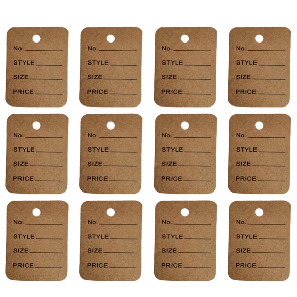 MasteelfCA 1000pcs Jewelry Commodity Clothing Price Tags Hanging Tags Certificate Labels