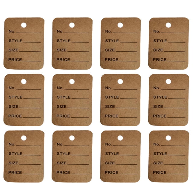 Shisuyan Hanging Tags Paper 1000Pcs 2X1.4In Rectangular For Store Use