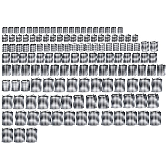 140Pcs Thread Repair Inserts for Automotive Engine Repair Stainless Steel