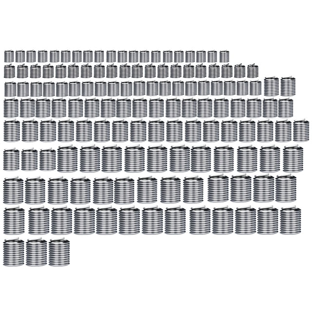 140Pcs Thread Repair Inserts for Automotive Engine Repair Stainless Steel