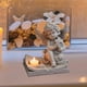 thumbnail image 1 of Figura de querubín para portavelas de té, estatua conmemorativa de repisa de velas, candelabro de ángel para gabinete, bautizo, cena, hotel, Pascua, 1 of 7