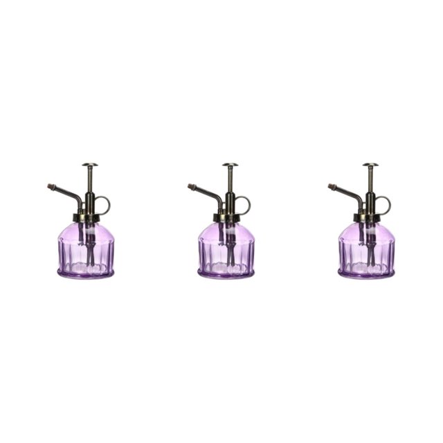 Moyic Regadera de vidrio Estilo nórdico para regar plantas Regadera pequeña Botella de spray de vidrio Riego púrpura Type1 NO1