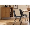 thumbnail image 2 of Pemberly Row Modern Rattan Dining Chair Set Rattan and Black, 2 of 6