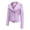 Purple, variant on Fesfesfes Leather Jacket for Womens Warm Long Sleeve Jacket Slim Winter Parkas Faux Leather Hoodless Coats On Sale