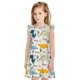 thumbnail image 1 of Balery Childish Dinosaur Camisón de princesa para niñas, pijama de algodón con mangas abullonadas, suave y bonito.-XX-Large, 1 of 6