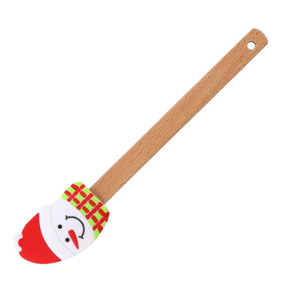 Silicone Hangable DIY Shovel Pastry Batter Household Kitchen Utensils Cake Scraper Butter Spatula Baking Decorating Tools STYLE 1 SNOWMAN