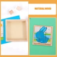 thumbnail image 3 of UPGRATOR 4Pcs Beige Wooden Puzzle Sorting Tray Square Tray For Building Blocks Accessories, 3 of 8